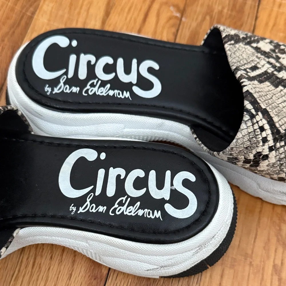 Circus NY by Sam Edelman women’s size 7 skin snake-platform slip-on sandal